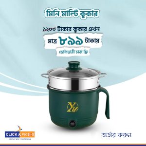 Multifunctional Mini Multi Cooker – Cook Rice, Noodles, Soup & Steam in One Machine (Copy)